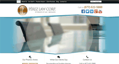 Desktop Screenshot of perezlawcorp.com