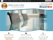 Tablet Screenshot of perezlawcorp.com